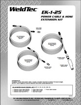 EK-1-25 Power Cable & Hose Extension Kit