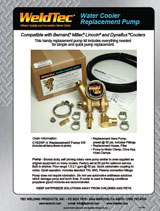 WeldTec Water Cooler Replacement Pump