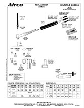 airco tig welding replacement parts